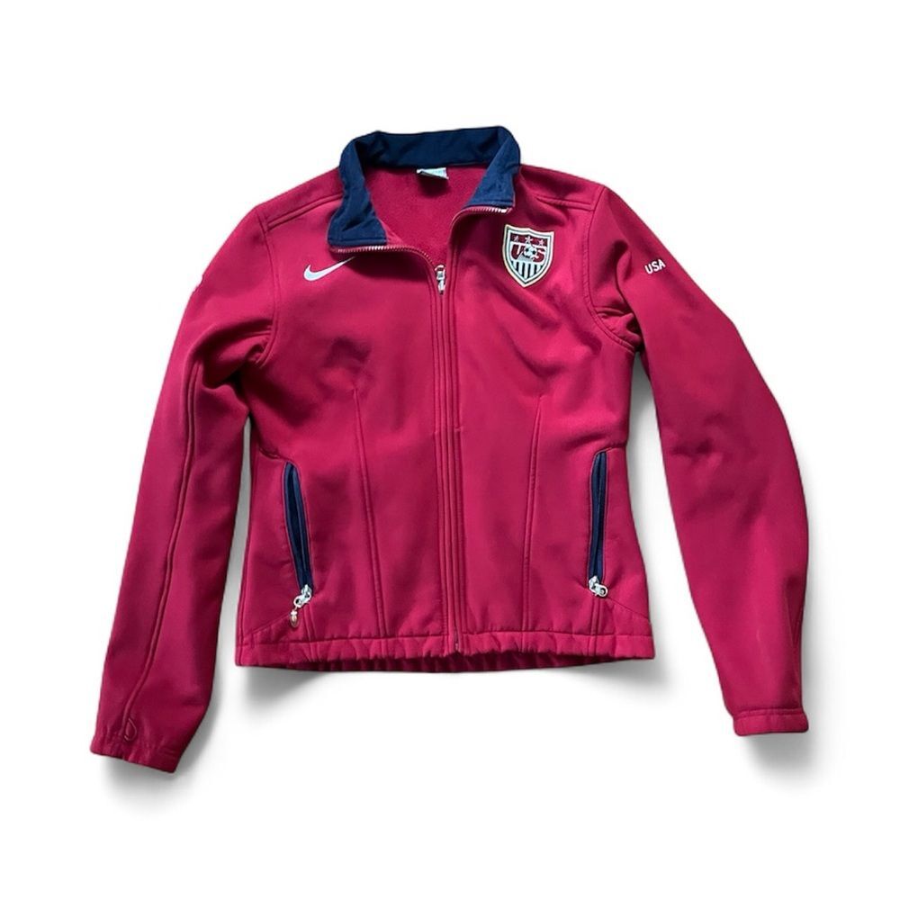 Nike US Soccer Black and Red Fleece Jacket